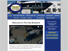 Tablet Screenshot of charlestoncityboatyard.com